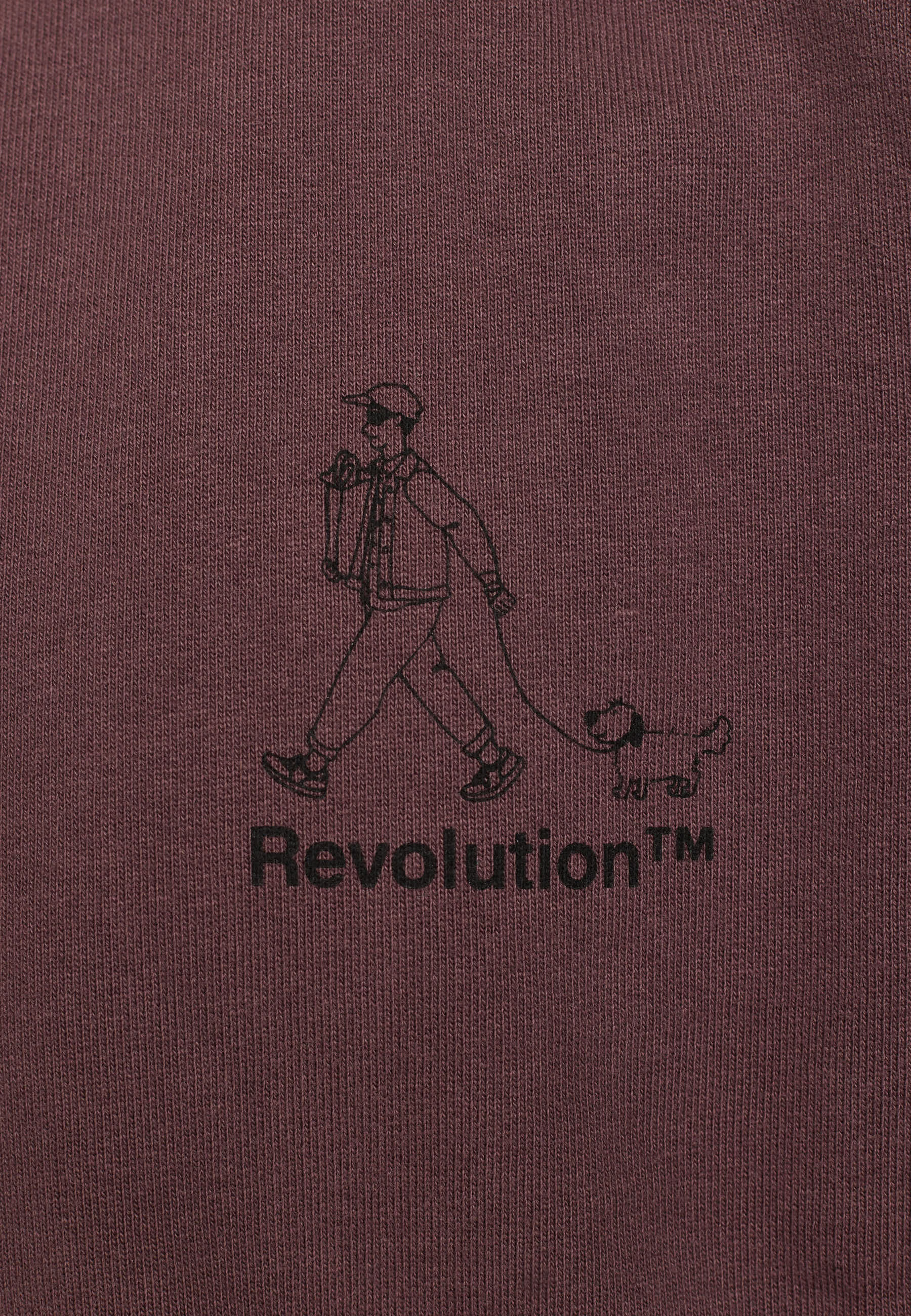 Revolution Printed Crewneck Sweatshirts Dustpurple