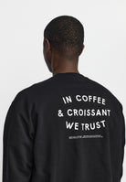 Revolution Printed Crewneck Sweatshirts Black