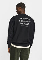 Revolution Printed Crewneck Sweatshirts Black