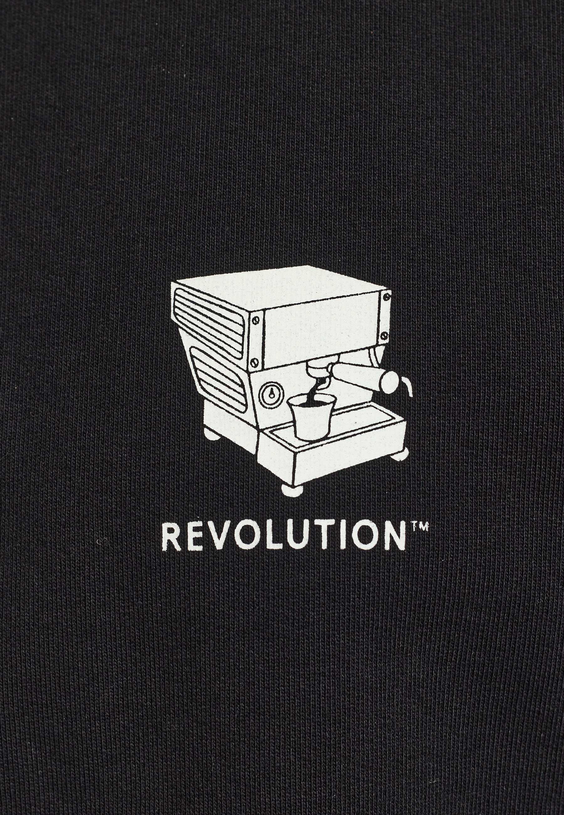 Revolution Printed Crewneck Sweatshirts Black