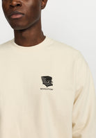 Revolution Printed Crewneck Sweatshirts Offwhite