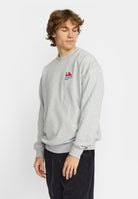 Revolution Printed Crewneck Sweatshirts Grey-melange