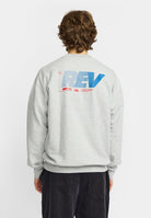 Revolution Printed Crewneck Sweatshirts Grey-melange