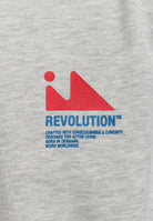 Revolution Printed Crewneck Sweatshirts Grey-melange