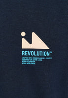 Revolution Printed Crewneck Sweatshirts Navy