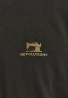 Revolution Printed Crewneck Sweatshirts Black