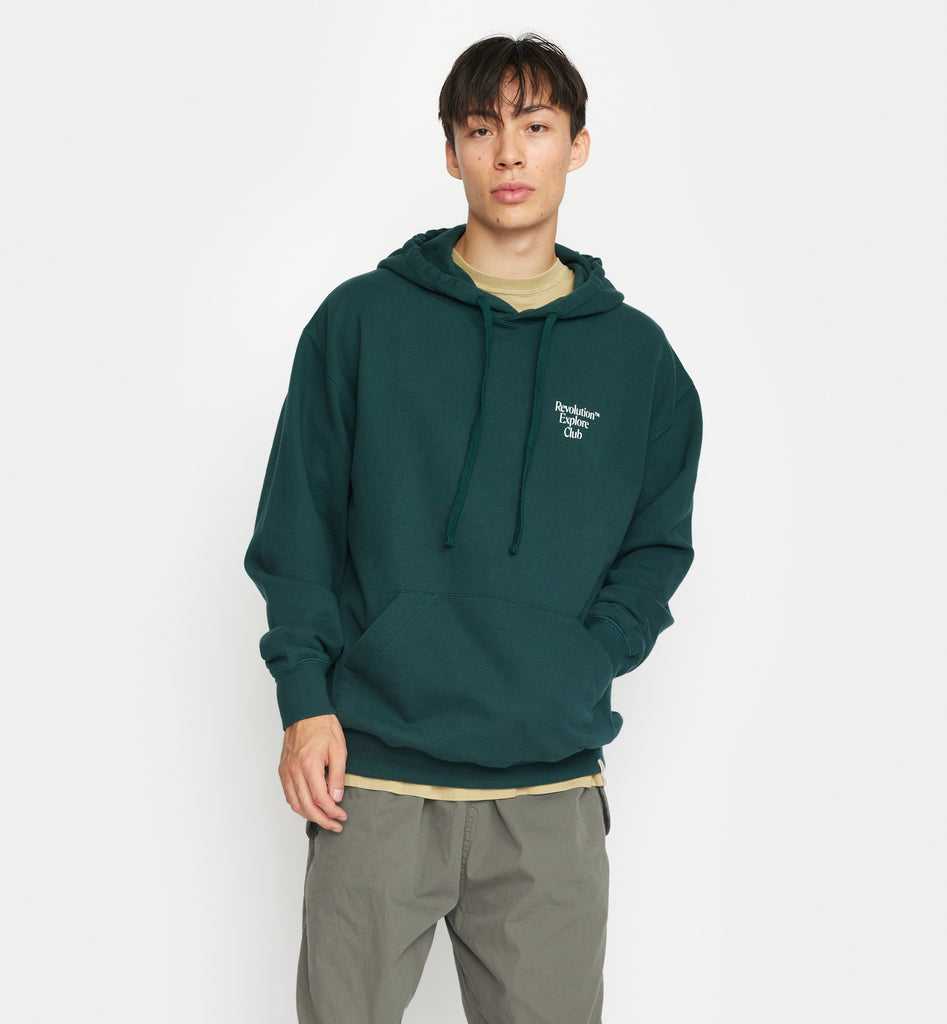 Revolution Printed Hoodie Sweatshirts Darkgreen