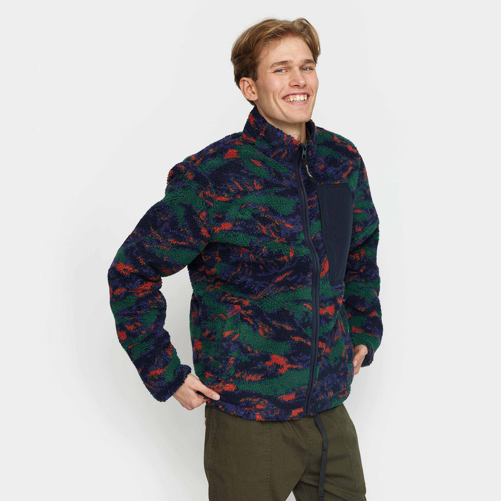 Revolution Printed Pocket Teddy Fleece Navy