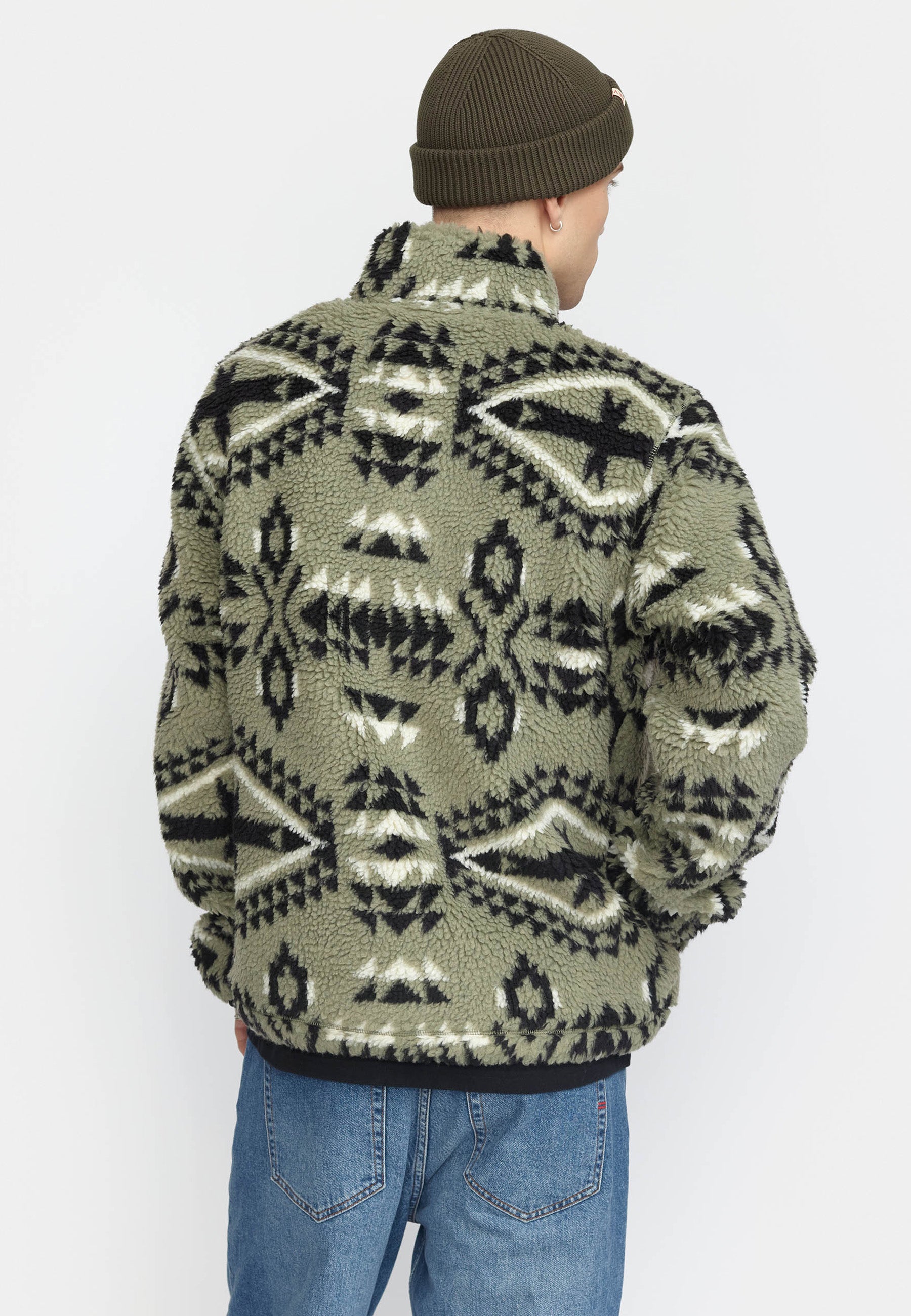 Revolution Printed Pocket Teddy Fleece Lightgreen