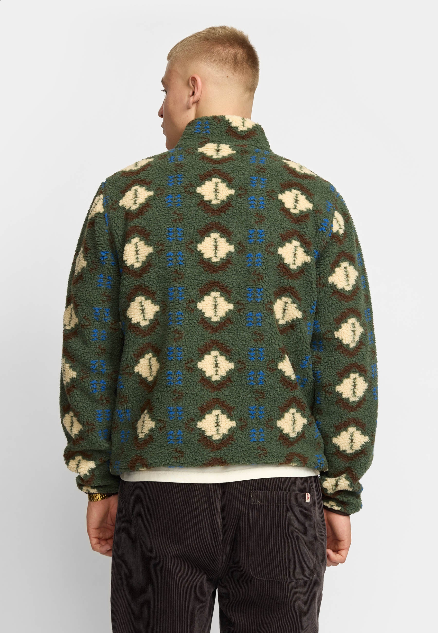 Revolution Printed Pocket Teddy Fleece Green