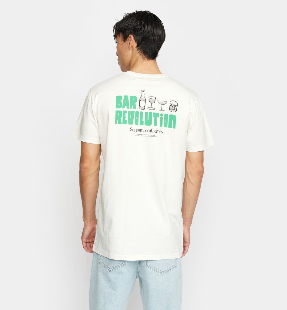 Revolution Printed T-shirt T-Shirts Offwhite