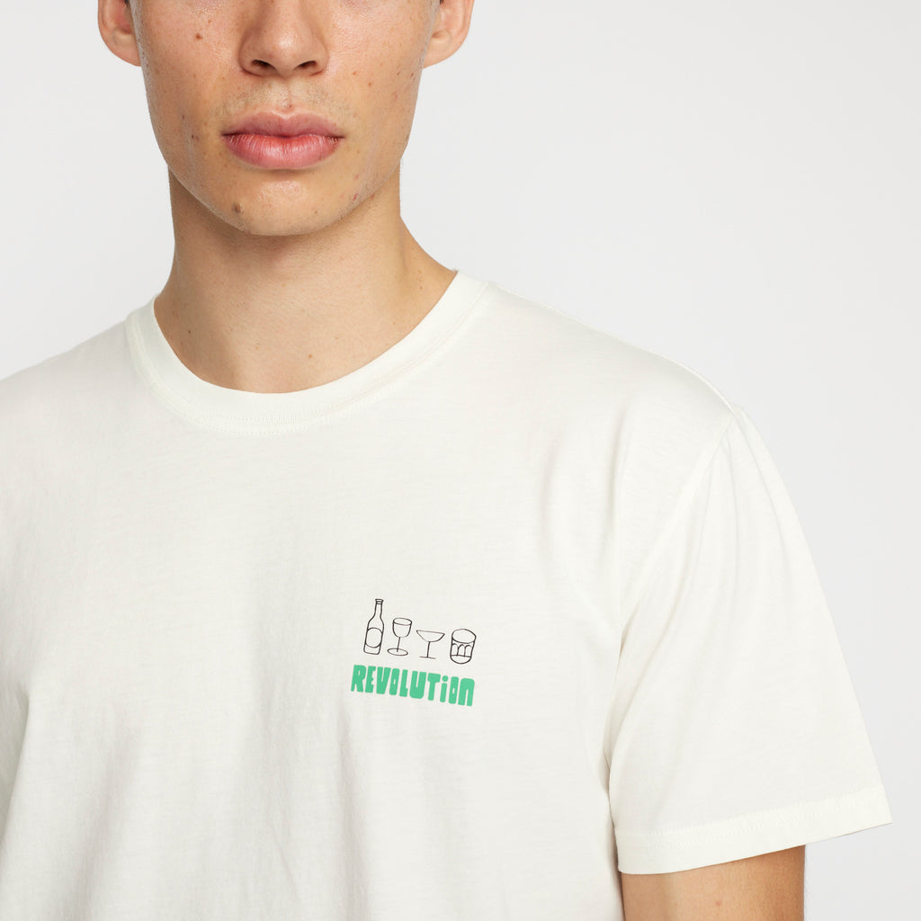 Revolution Printed T-shirt T-Shirts Offwhite