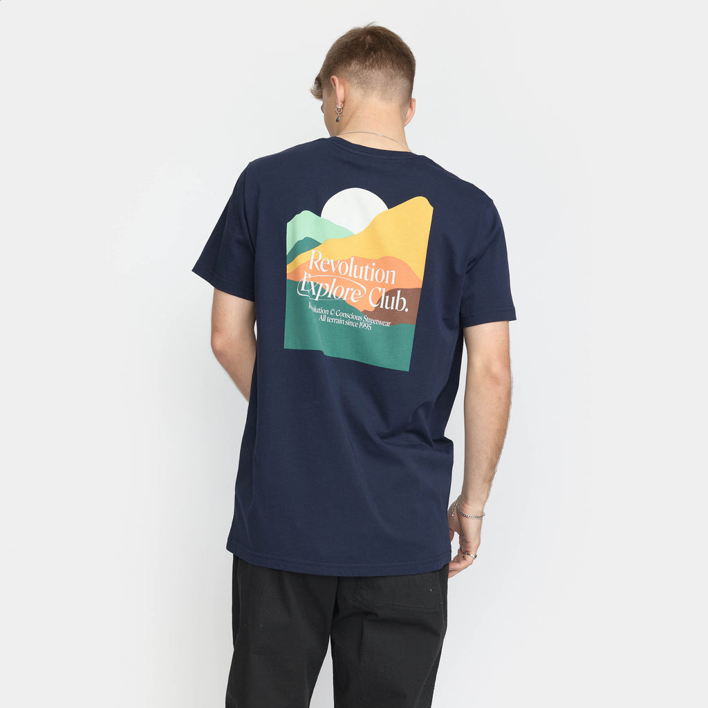 Revolution Printed T-shirt T-Shirts Navy