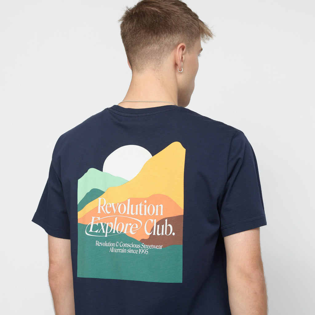 Revolution Printed T-shirt T-Shirts Navy