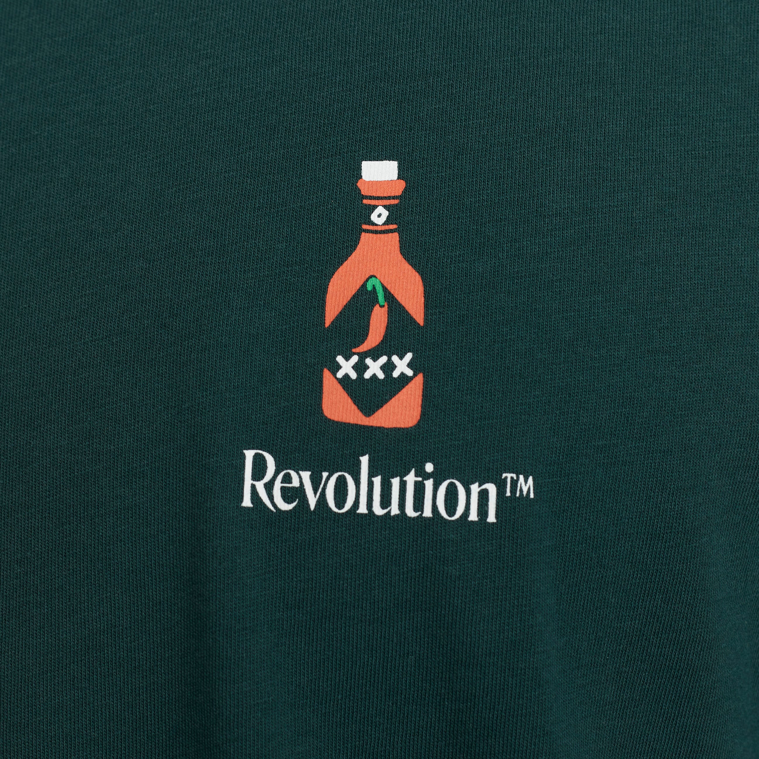 Revolution Printed T-shirt T-Shirts Darkgreen