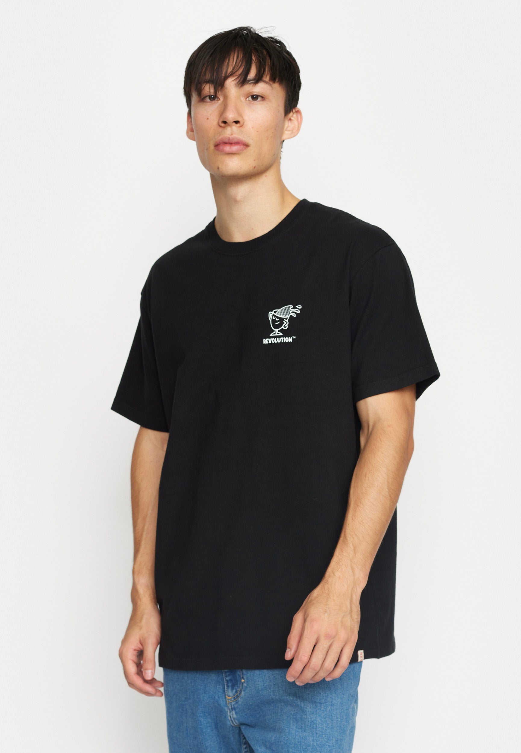 Revolution Printed T-shirt T-Shirts Black