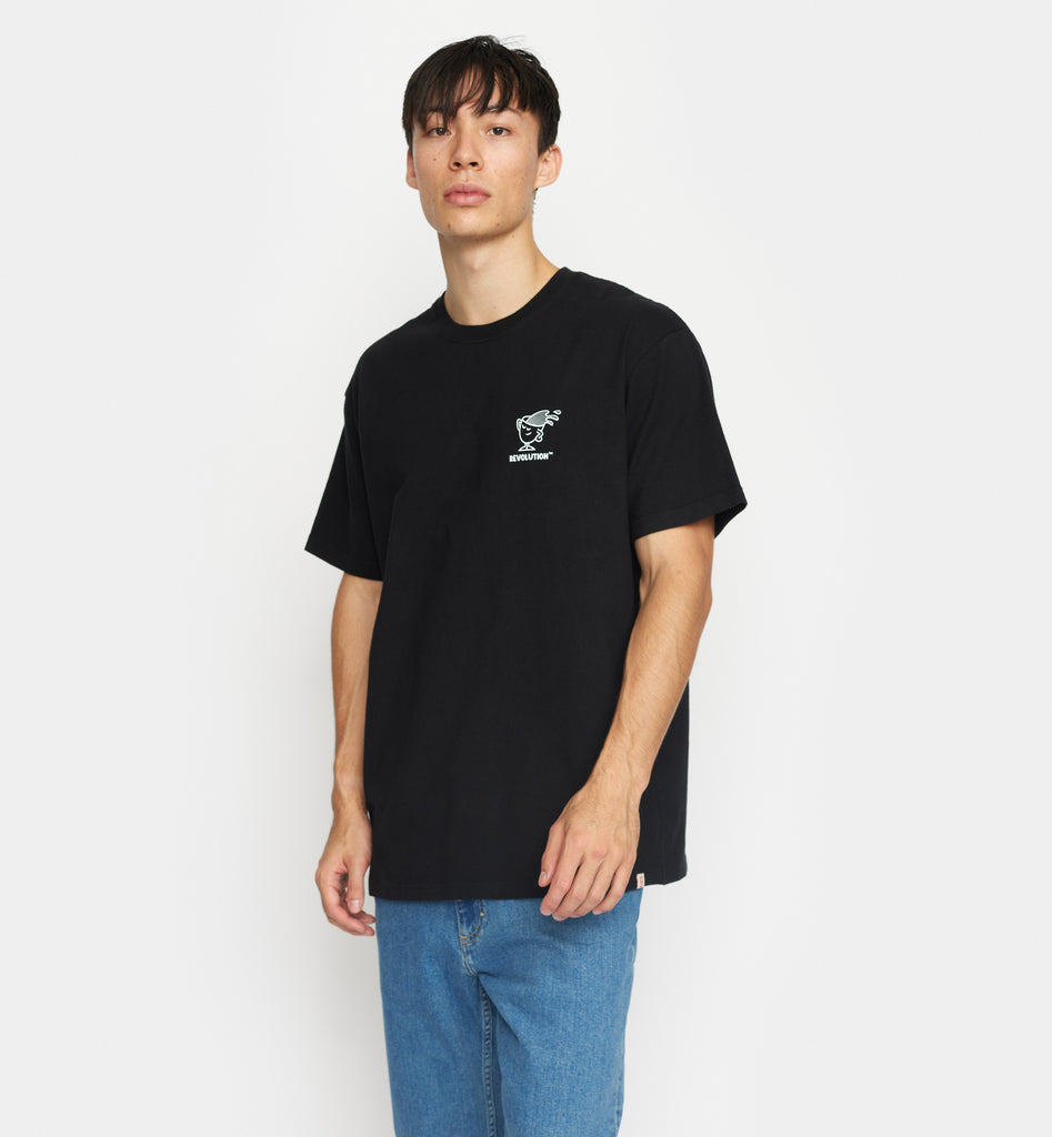 Revolution Printed T-shirt T-Shirts Black