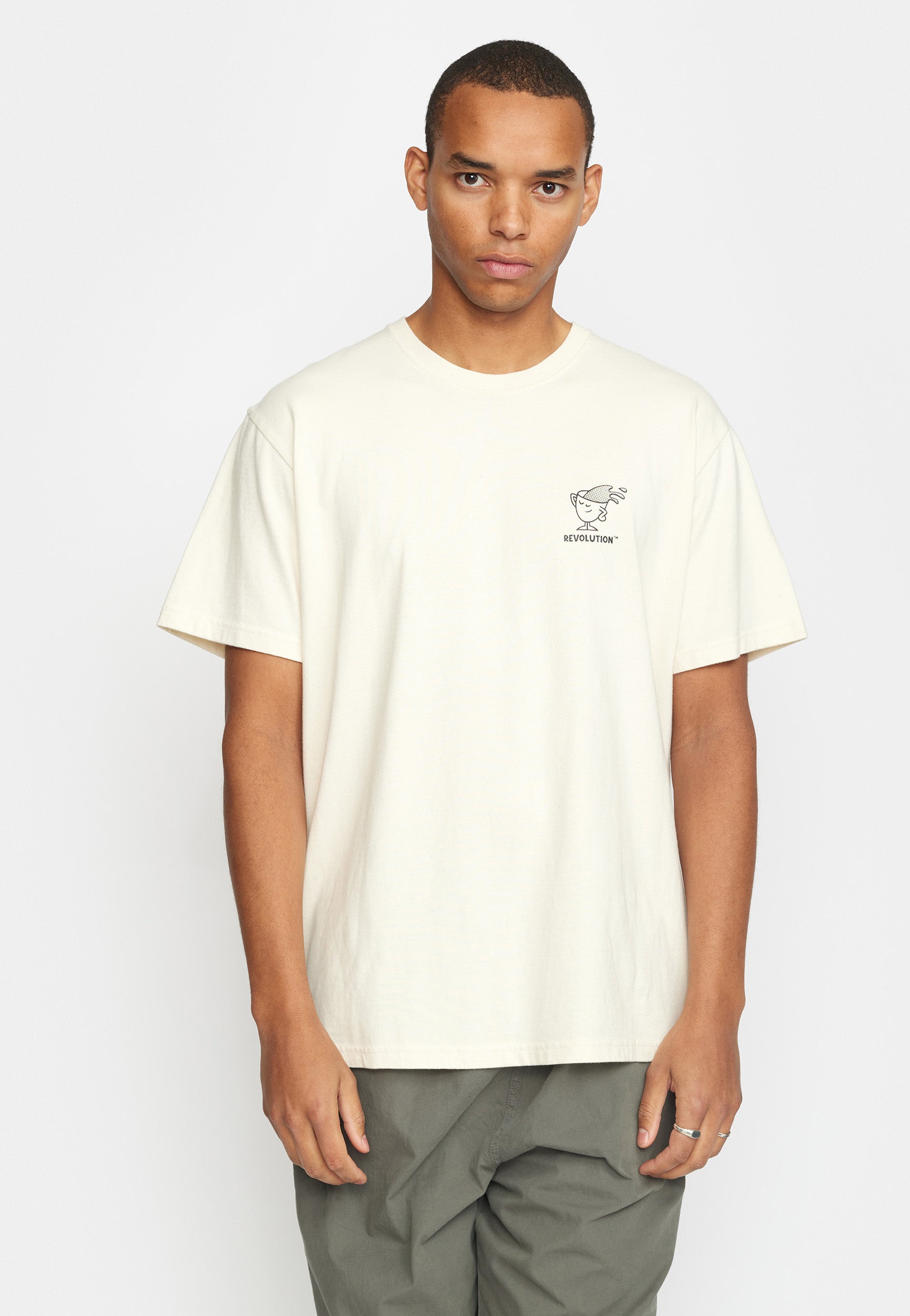 Revolution Printed T-shirt T-Shirts Offwhite