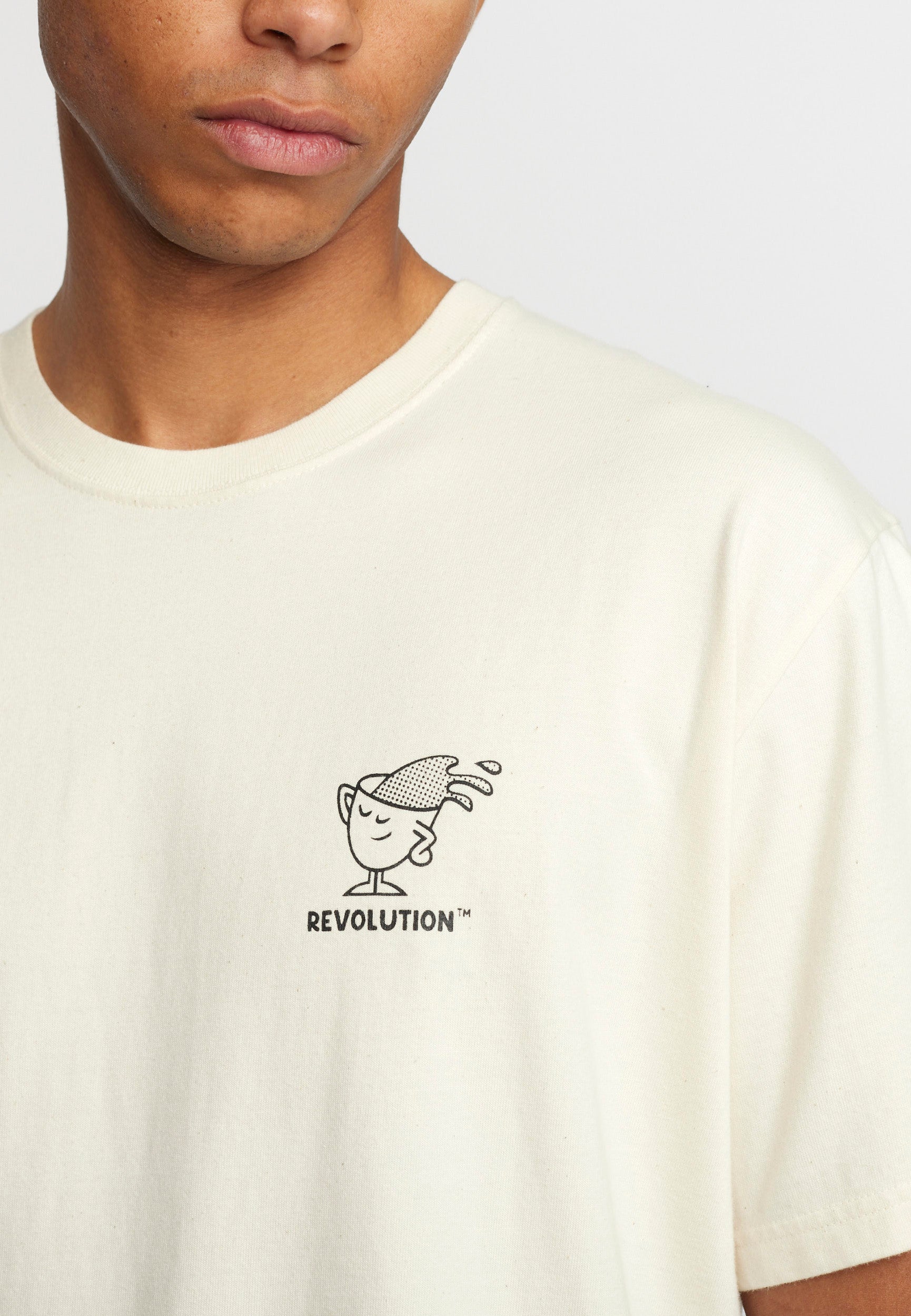 Revolution Printed T-shirt T-Shirts Offwhite