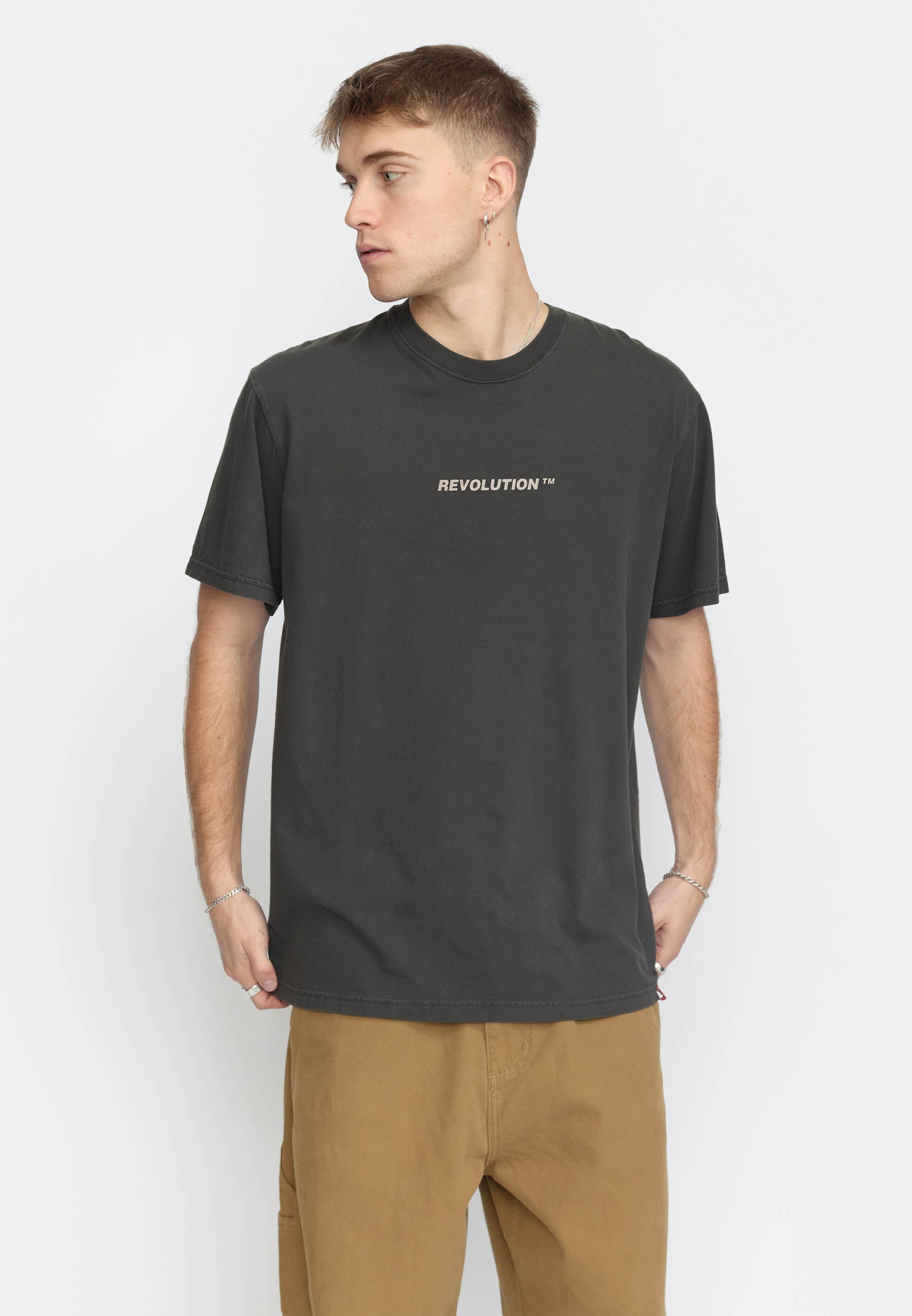 Revolution Printed T-shirt T-Shirts Black