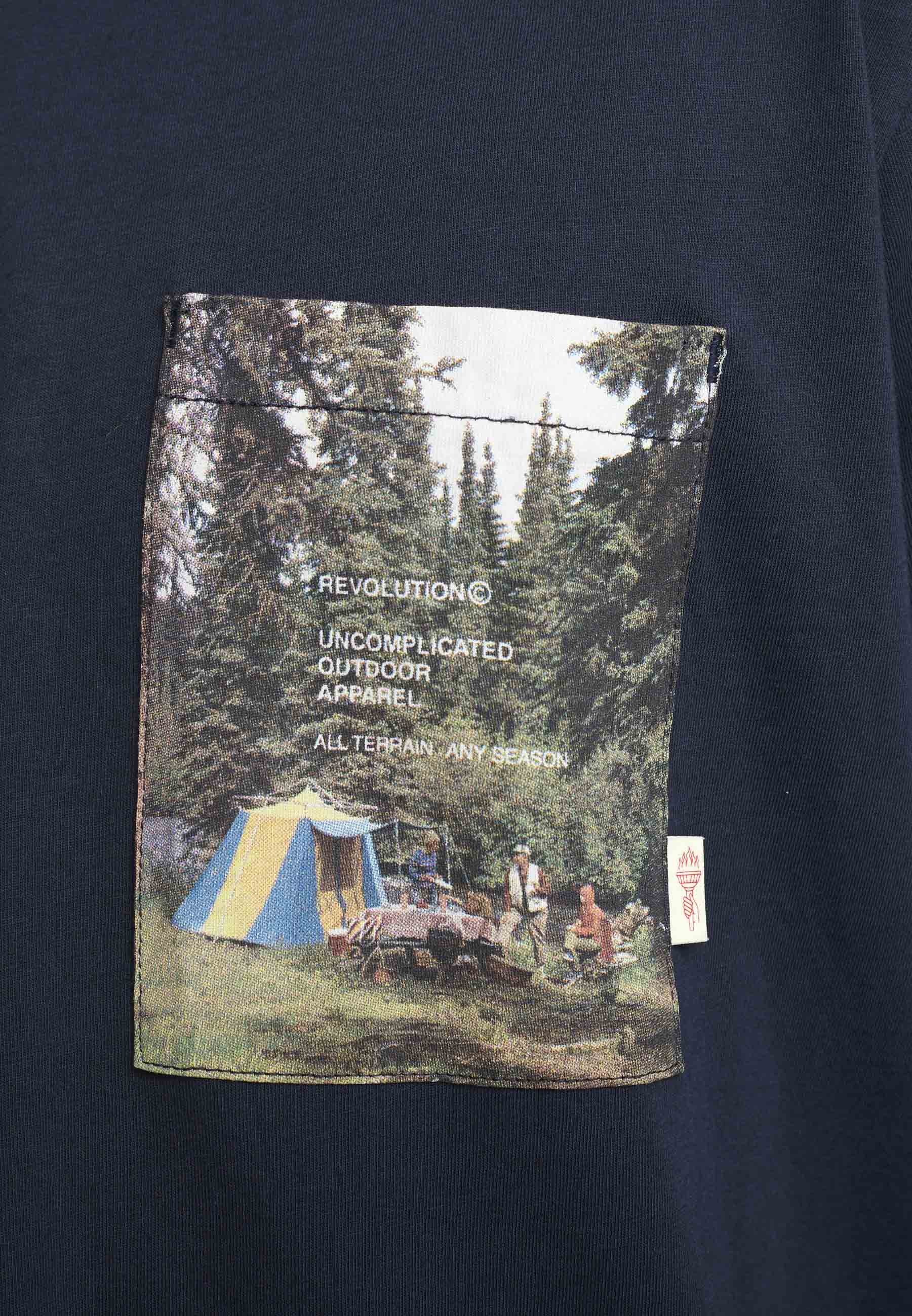 Revolution Printed T-shirt T-Shirts Navy