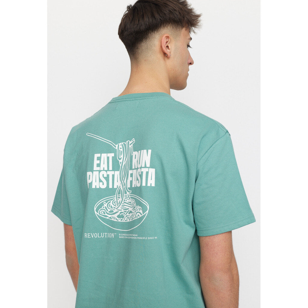 Revolution Printed T-shirt T-Shirts Dustgreen