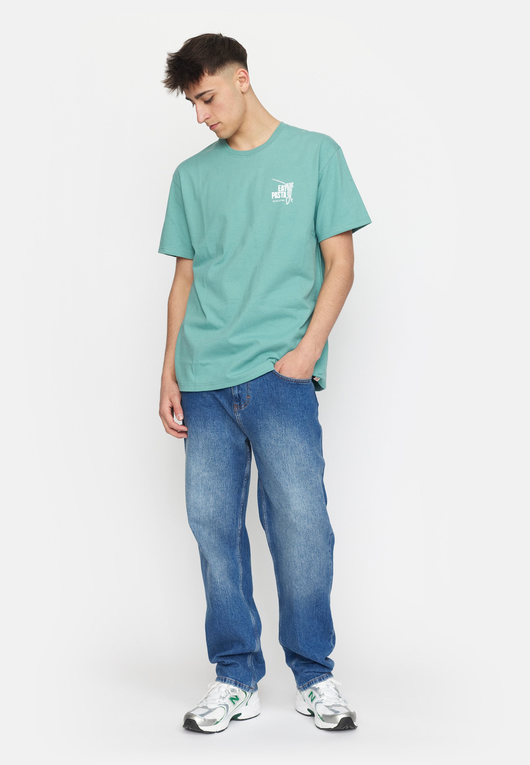 Revolution Printed T-shirt T-Shirts Dustgreen