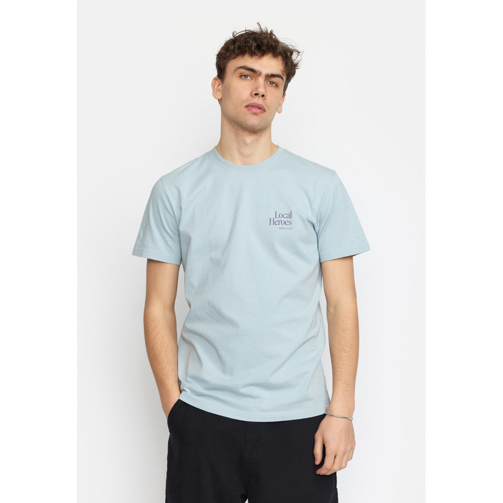 Revolution Printed T-shirt T-Shirts Lightblue