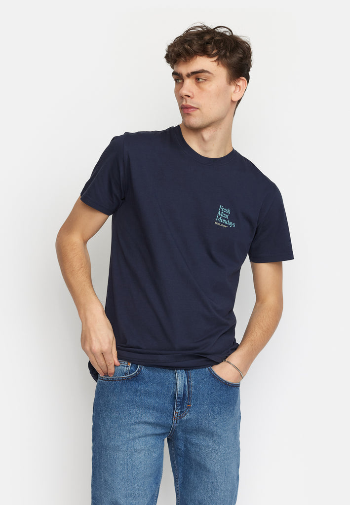 Revolution Printed T-shirt T-Shirts Navy