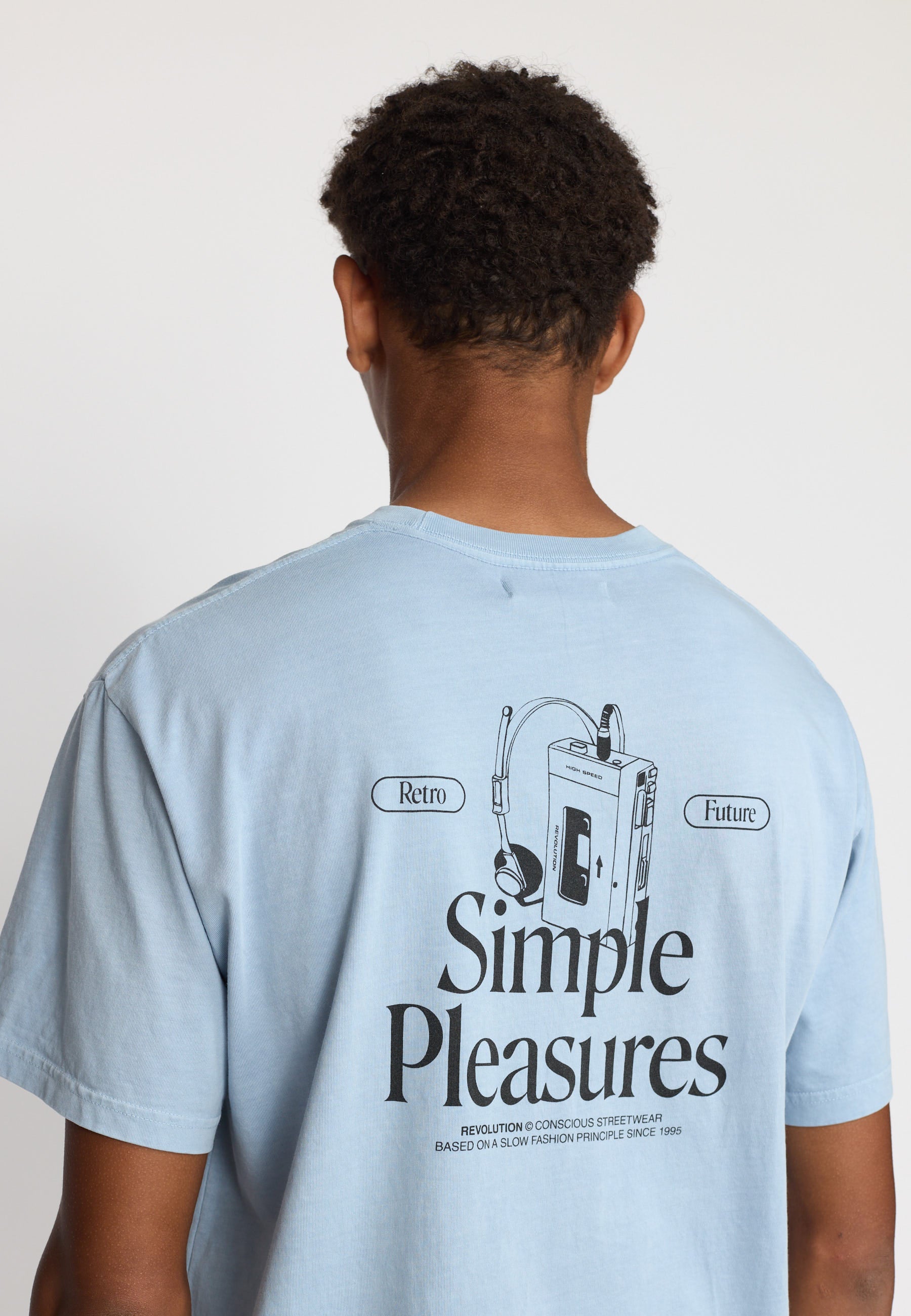 Revolution Printed T-shirt T-Shirts Dustblue