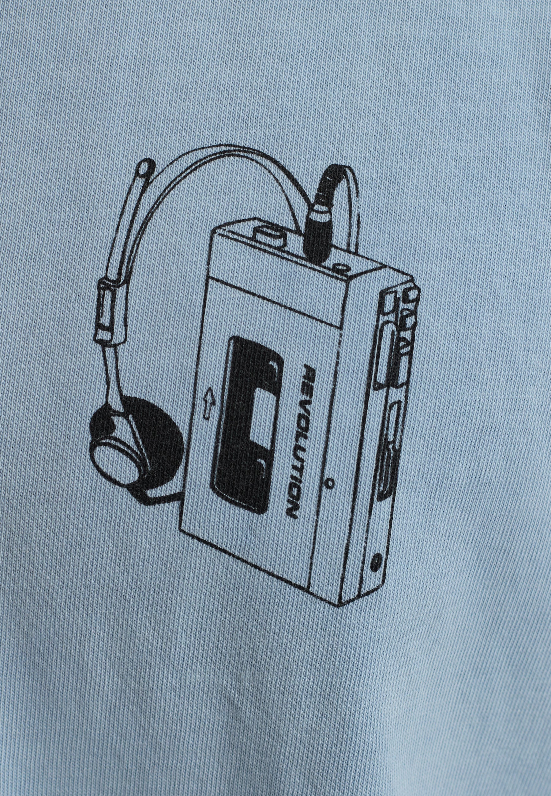Revolution Printed T-shirt T-Shirts Dustblue