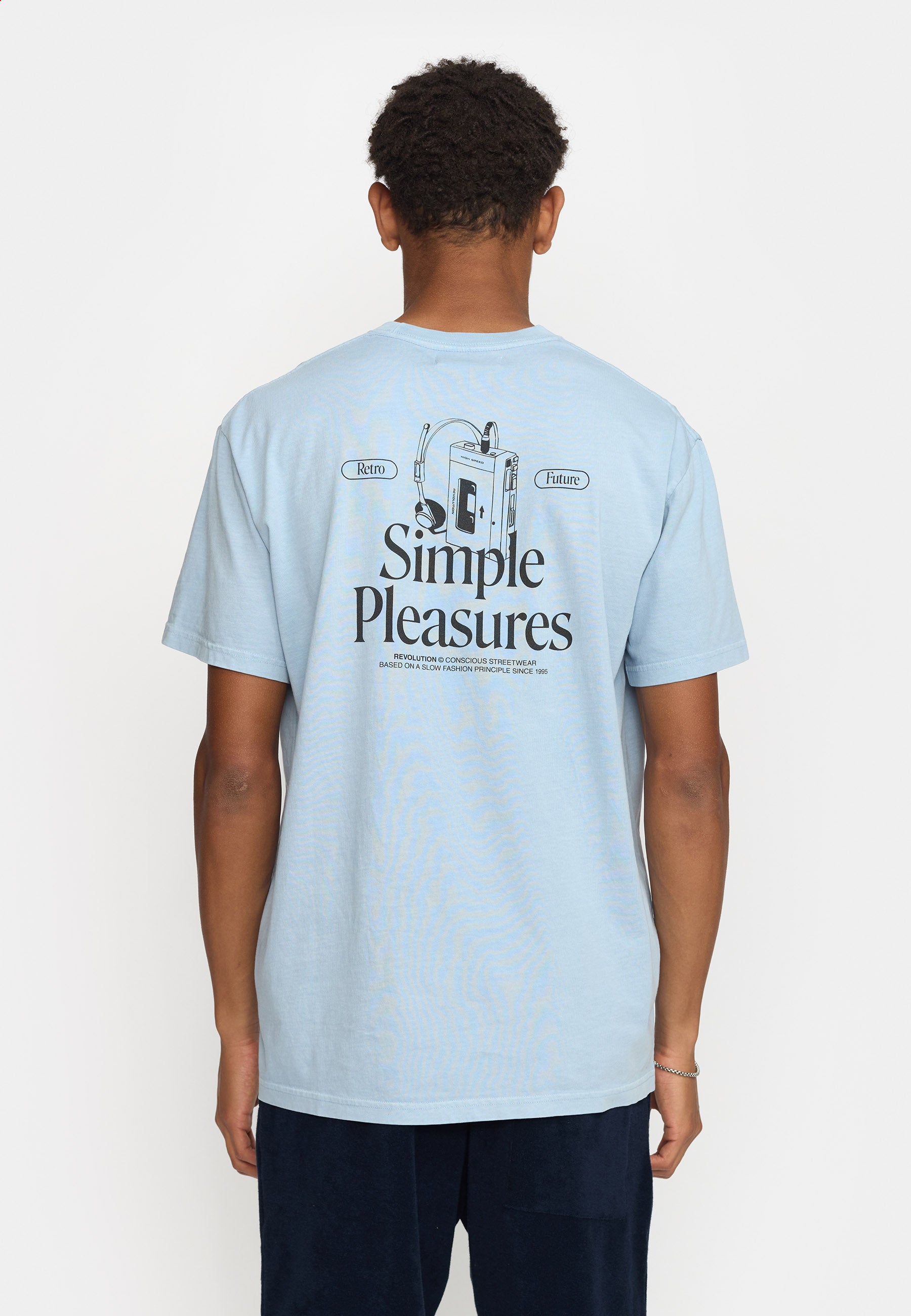 Revolution Printed T-shirt T-Shirts Dustblue