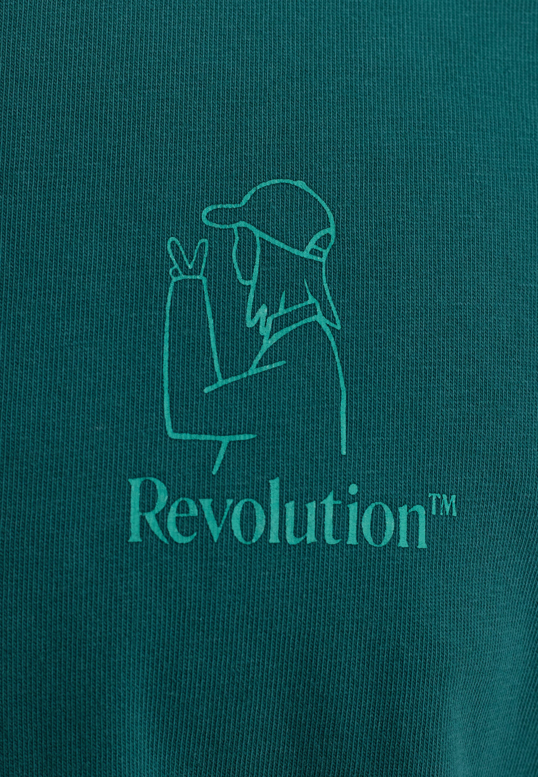 Revolution Printed T-shirt T-Shirts Petrol