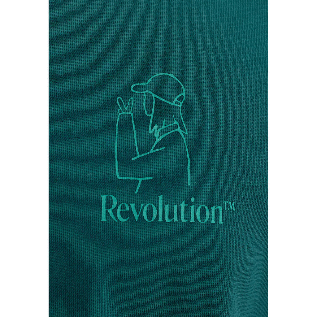 Revolution Printed T-shirt T-Shirts Petrol