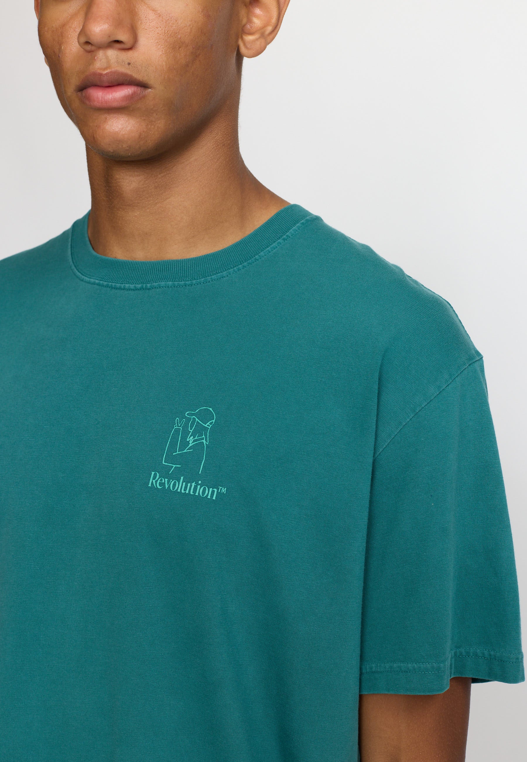 Revolution Printed T-shirt T-Shirts Petrol