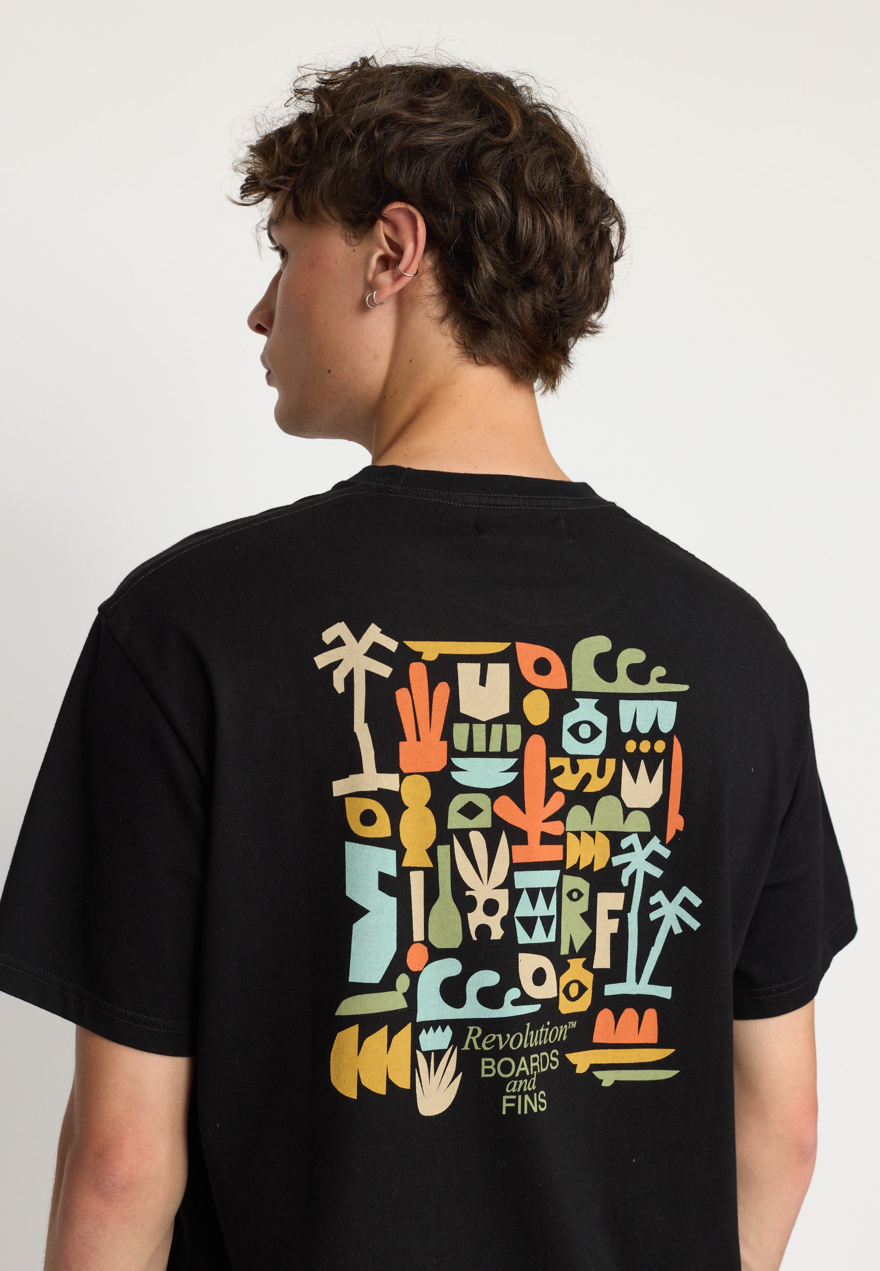 Revolution Printed T-shirt T-Shirts Black
