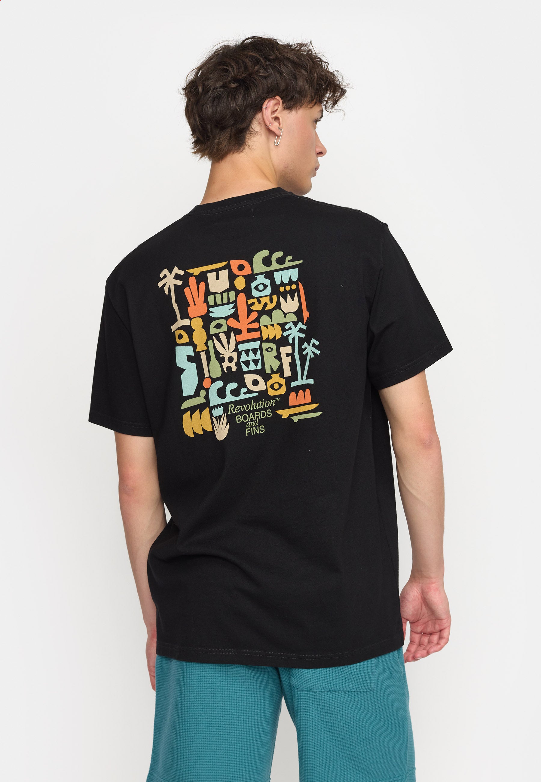 Revolution Printed T-shirt T-Shirts Black