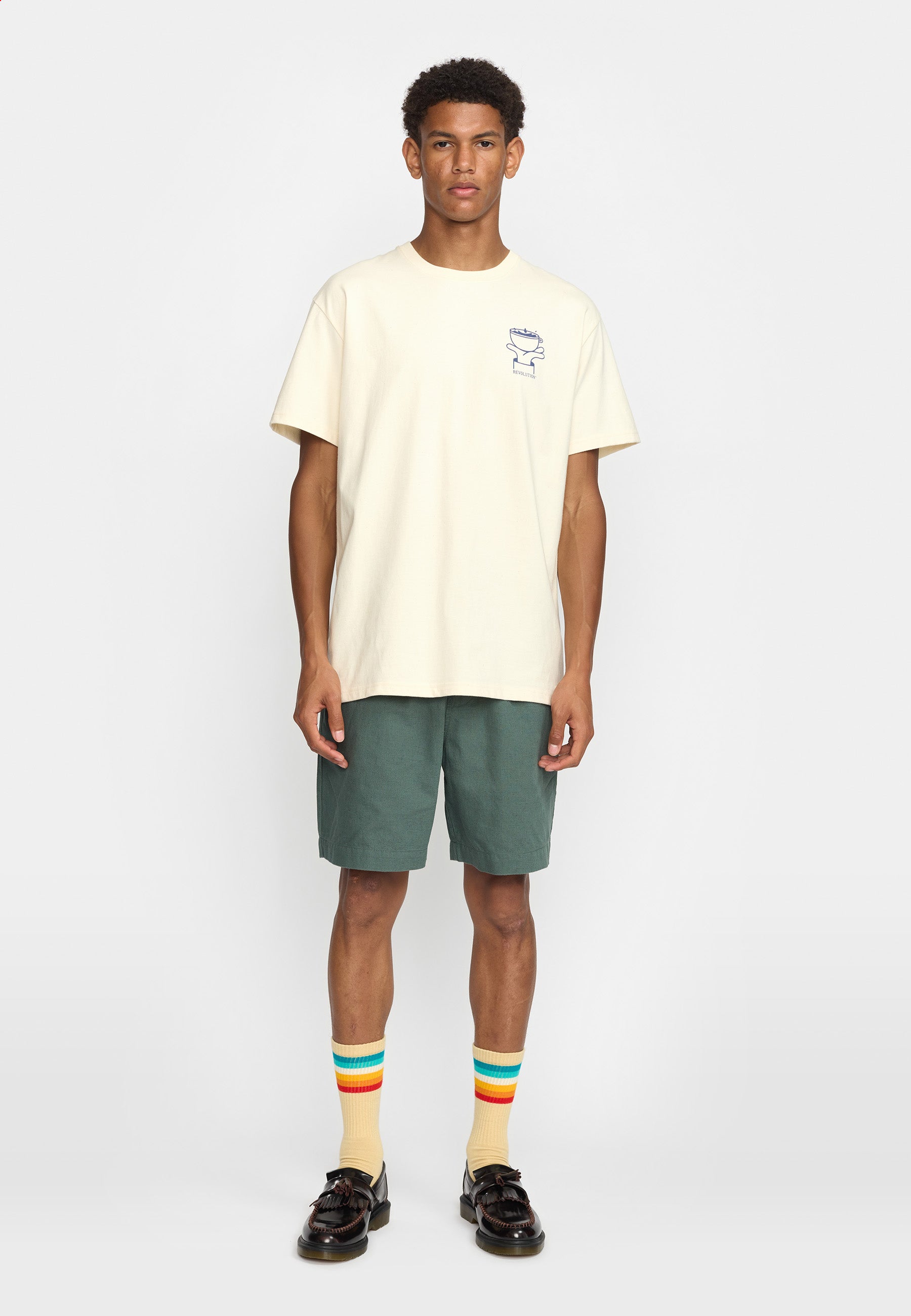 Revolution Printed T-shirt T-Shirts Offwhite