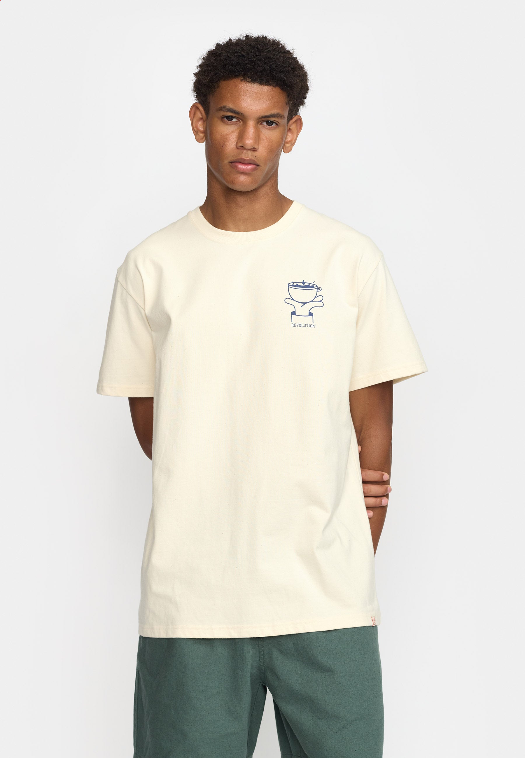 Revolution Printed T-shirt T-Shirts Offwhite