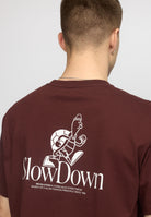 Revolution Printed T-shirt T-Shirts Burgundy