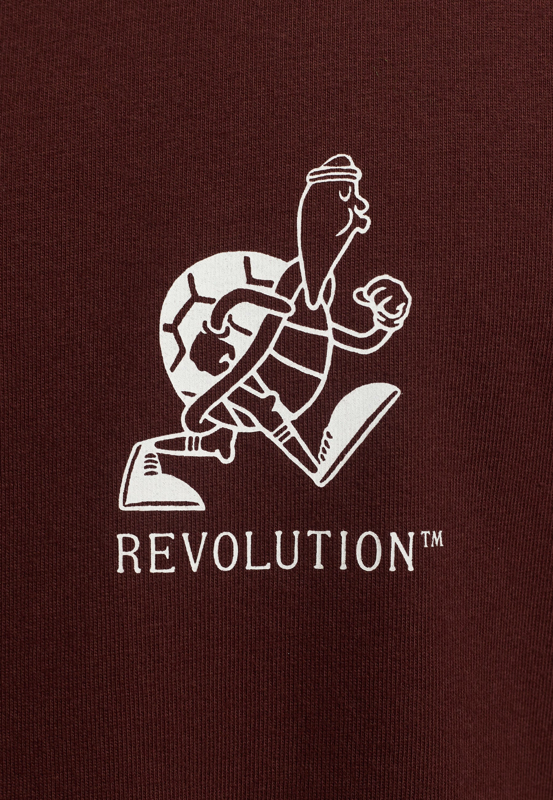 Revolution Printed T-shirt T-Shirts Burgundy