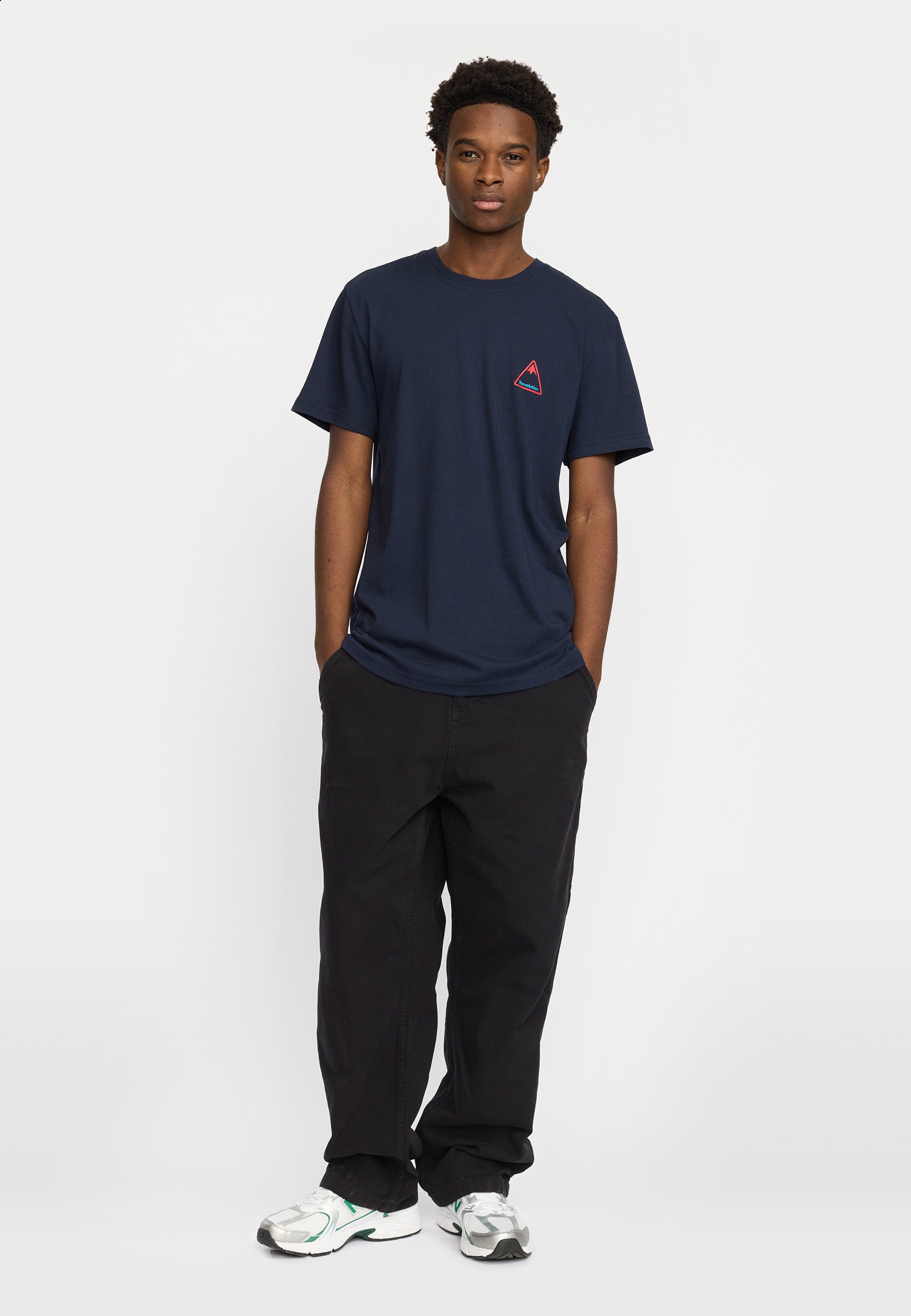 Revolution Printed T-shirt T-Shirts Navy