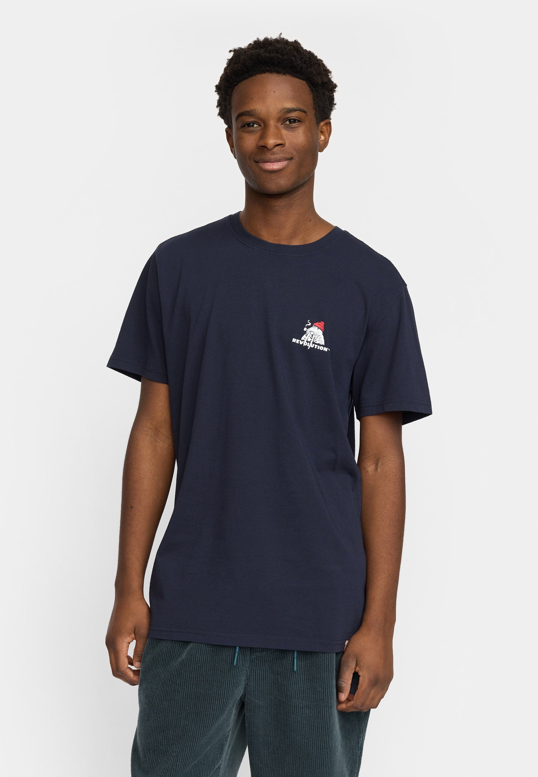 Revolution Printed T-shirt T-Shirts Navy