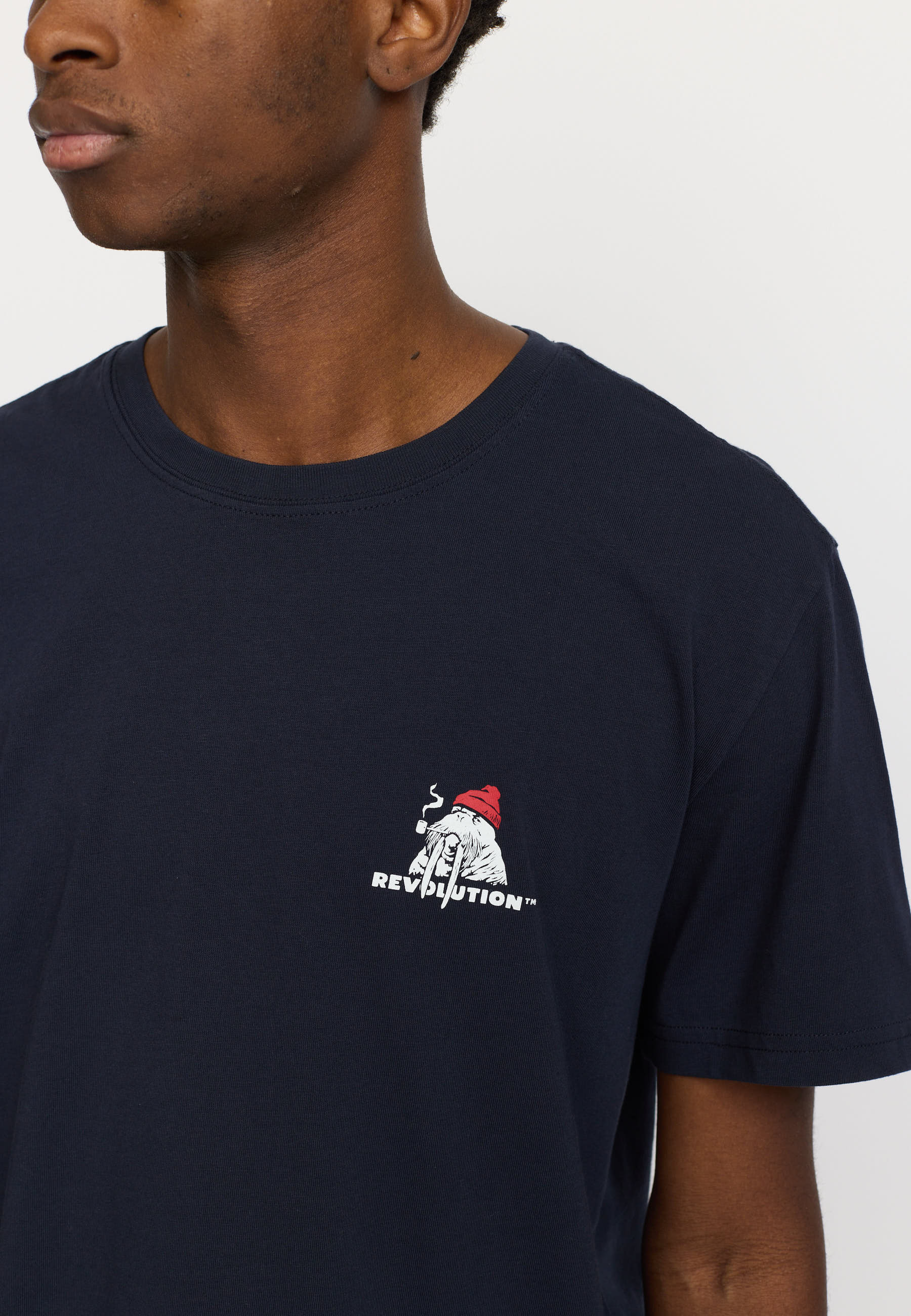 Revolution Printed T-shirt T-Shirts Navy