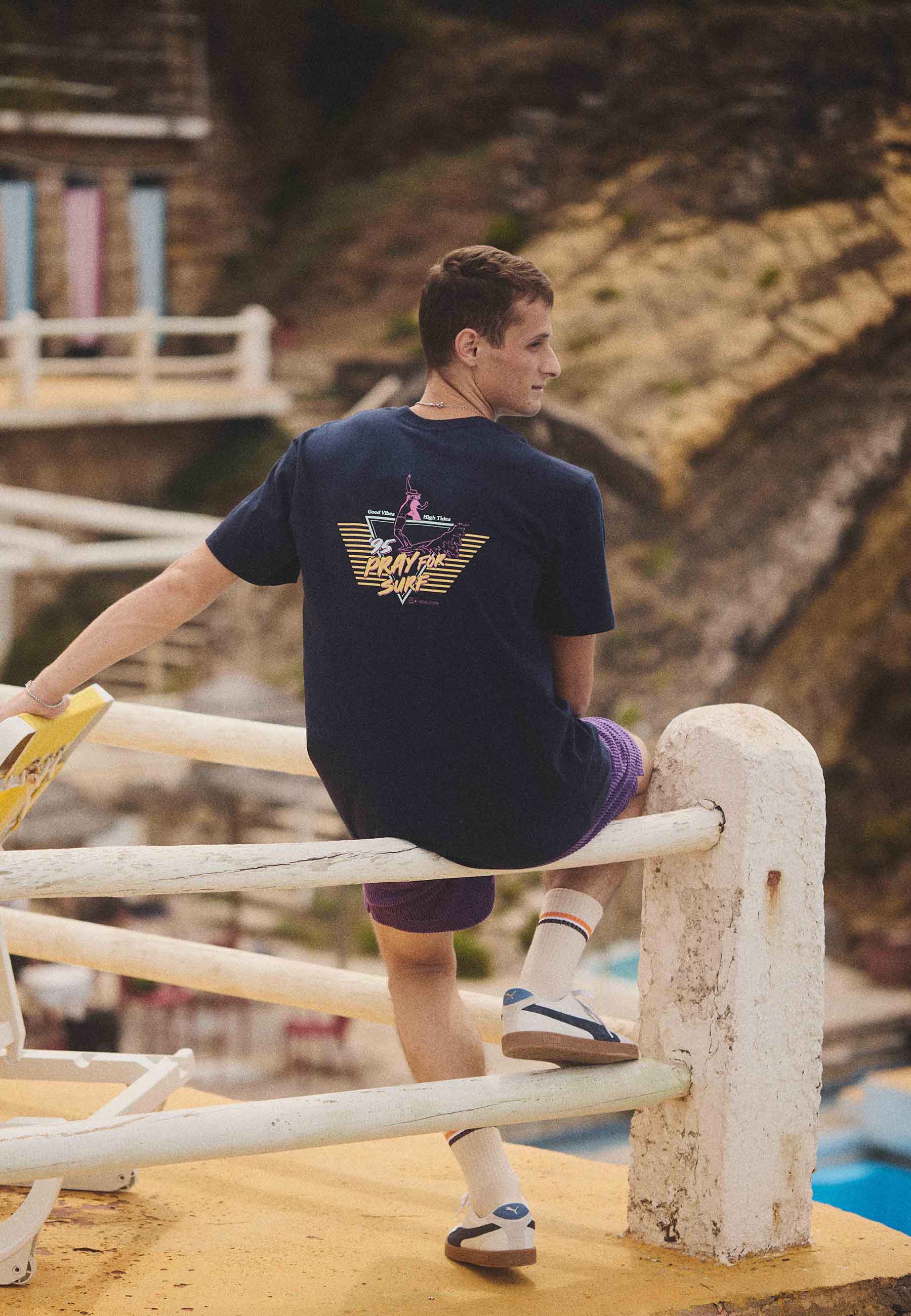 Revolution Printed T-shirt T-Shirts Navy