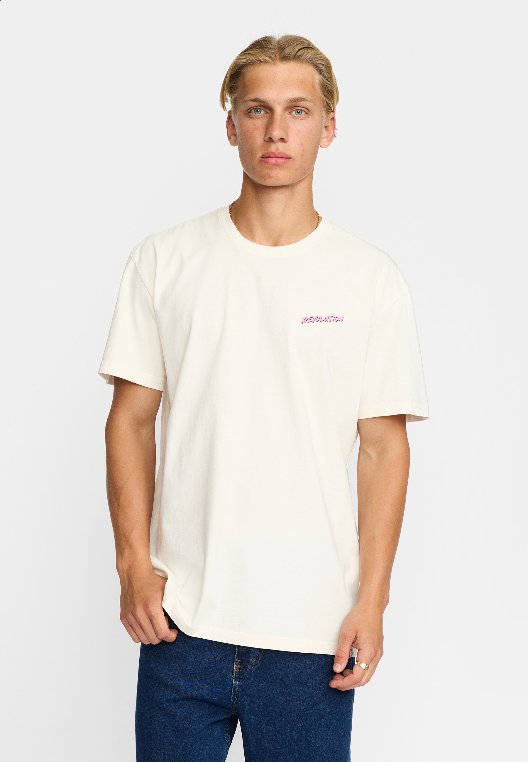 Revolution Printed T-shirt T-Shirts Offwhite