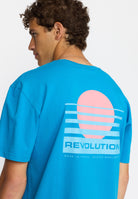 Revolution Printed T-shirt T-Shirts Blue