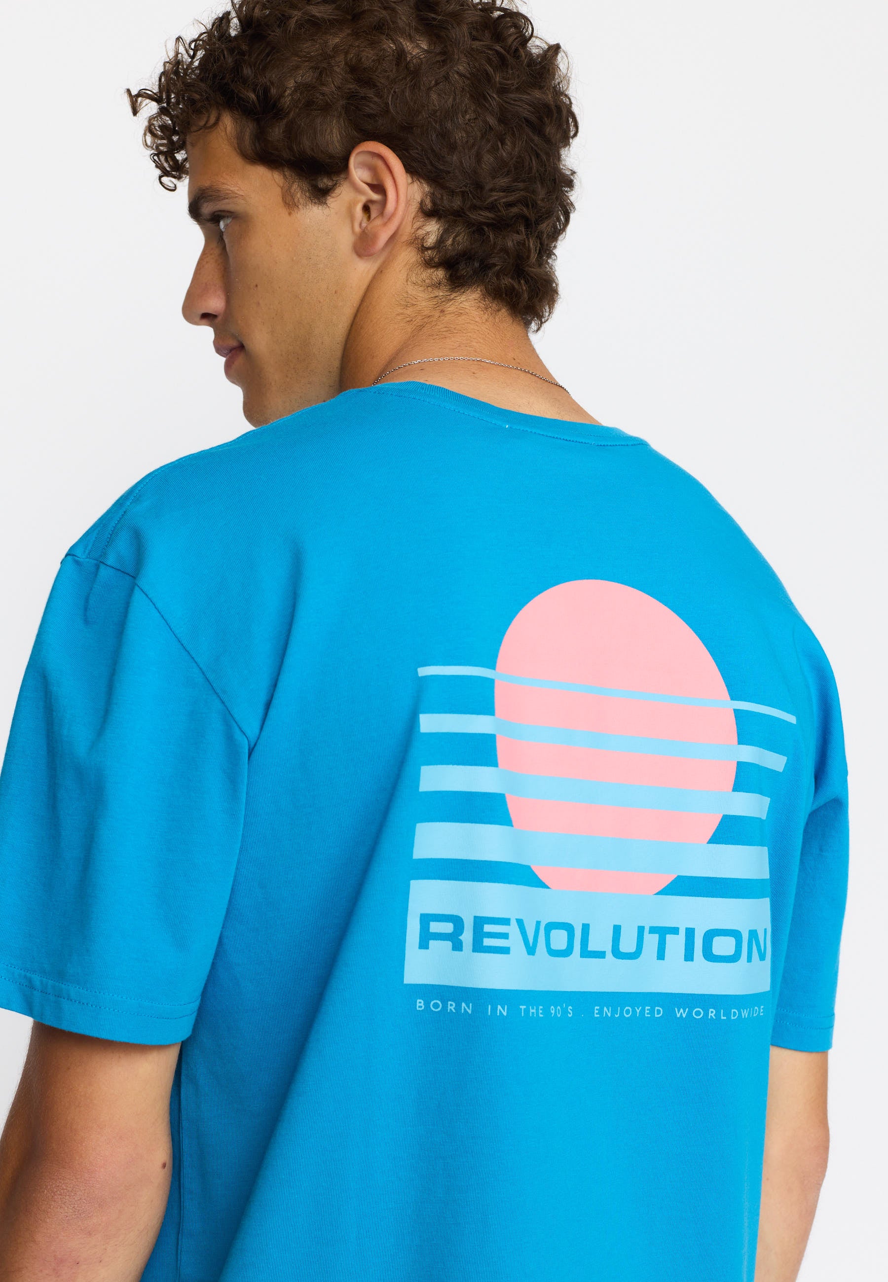 Revolution Printed T-shirt T-Shirts Blue