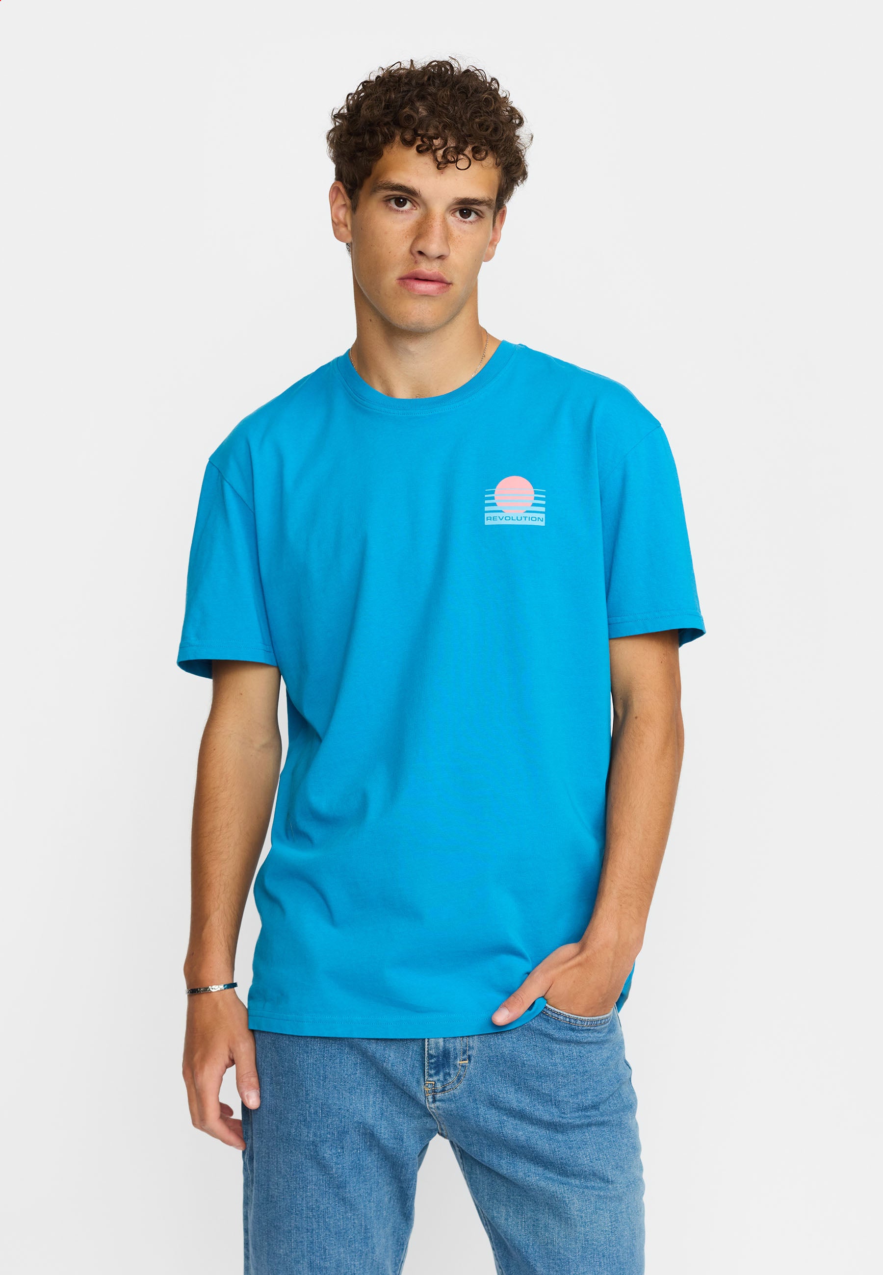 Revolution Printed T-shirt T-Shirts Blue