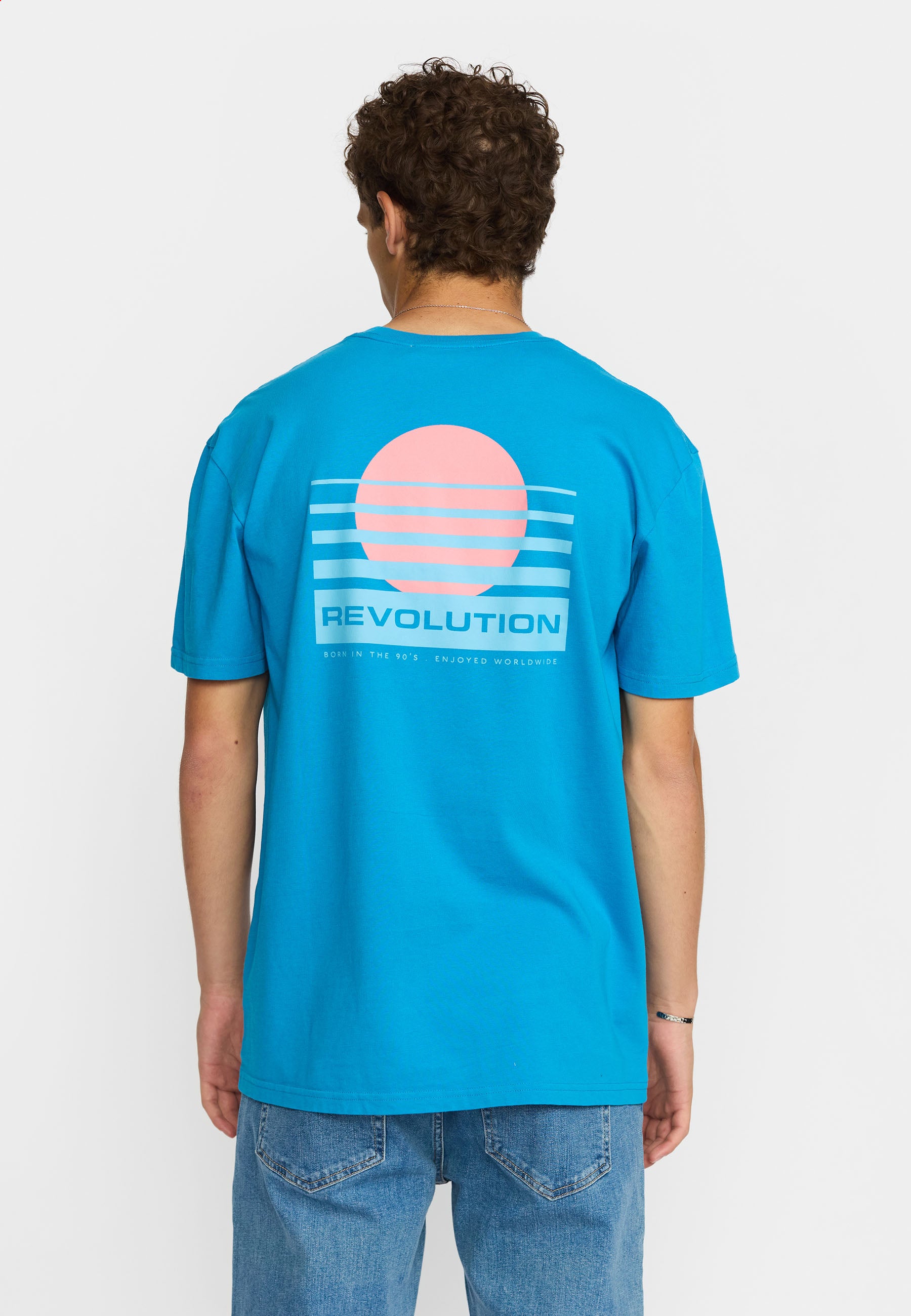 Revolution Printed T-shirt T-Shirts Blue